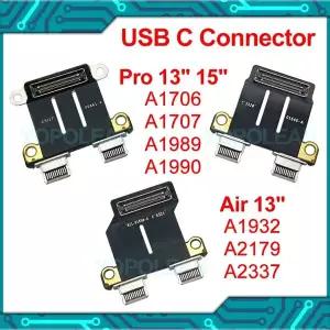 맥북 호환 에어 프로 레티나 DC 전원 잭 보드 USB C 커넥터 13 인치 15 인치 A1706 A1707 A1990 A2141 A193