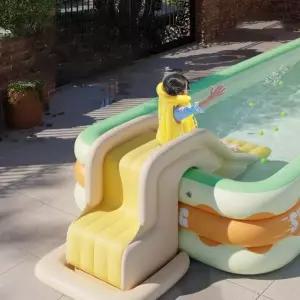 간이수영장 미끄럼틀 야외풀장 대형 펜션