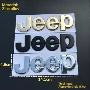 3D 입체형 지프 랭글러 로고 가이드 용 금속 차량 스티커