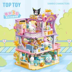 산리오 스쿨 블록 쿠로미 한교동 키티 마이멜로디 산리오 캐릭터 굿즈 학원 포차코 전시 피규어 책상 인테