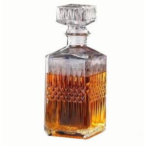 위스키 디캔터, 밀폐 스토퍼가 있는 주류 선물용 무연 크리스탈 알코올 브랜디 보드카 버번 가정용, 바, 파티 장식용 (겨울용 달콤한 디캔터)