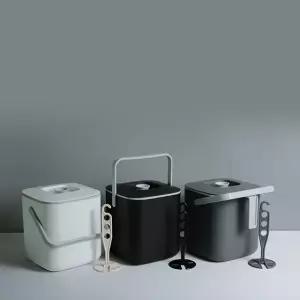 3L 사각 음식물 분리통 주방 누름이 포함 수납 정리통 간편 세척 가능 다용도통