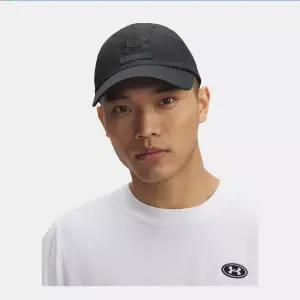 [언더아머](대전신세계)1369783-007 블랙 언더아머 남성 캡 모자 UA 브랜디드 햇 데일리 일상