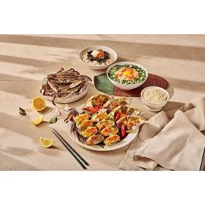 실속암꽃게장 2kg이상 중간사이즈 알배기 암꽃게 6마리 여수맛집 명동게장 식사 일식 간편요리 정식 집밥