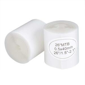 [2개구성] 모바일티에스 26인치 2팩 테이프 림 노 패치 필름 자전거 펑크 방지 타이어 패드 QWD91D2D