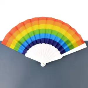부채 접이식 무지개 부채