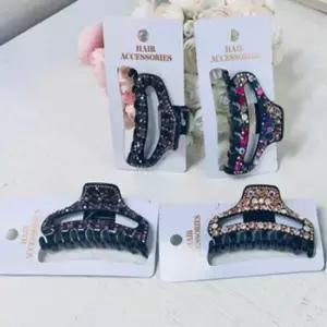 큐빅 집게핀 헤어액세서리 이쁜머리핀 긴머리집게핀