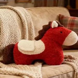 붉은말의해 붉은말띠 공예품 빨간말 미니 말인형 말장식