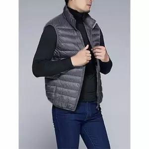 [하프클럽/디바옴므]오리털 울트라 라이트 초경량 집업 패딩 조끼 골프 등산 남자 남성