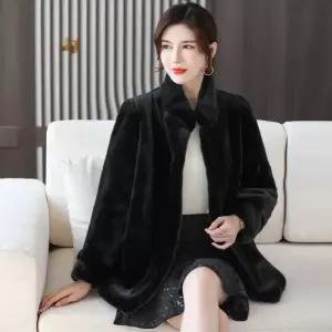 블랙팬서 여성 밍크코트 통밍크 겨울옷 코트 밍크퍼 롱 빅사이즈 OPH4