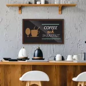 원목 우드프레임 미니 블랙보드 30x50cm 자석부착 WFLONRR