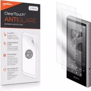 소니 워크맨(NW-A306)과 호환되는 박스웨이브 스크린 프로텍터 - 클리어터치 안티 글레어(2팩) 지문 방지