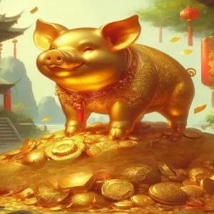 보석십자수 액자형 행운의 돼지 복 황금 돈들어오는 재물