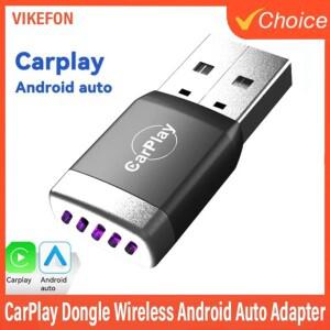 유선 카플레이가 있는 차량용 2in1 무선 동글 안드로이드 오토 어댑터 스마트 시스템 AI 스마트 박스