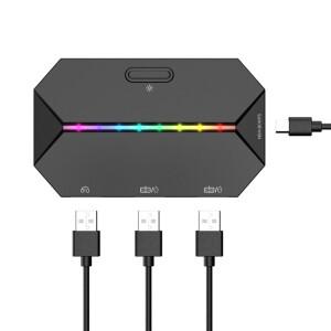 G6L 게임용 키보드 마우스 변환기 닌텐도호환 스위치 Xbox One PS3 PS4게임 콘솔용 휴대용 유선 모바일 컨