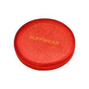 러프웨어, 캠프 플라이어 도그 프리스비, 가벼운 8.7인치 유연한 비행 디스크 토이, 치아에 부드러운 착용감, 내구성/높은 u2011 가시성, 방수 마감, 더블링 오브 볼, 레드 수맥