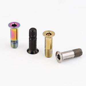 2개입 티타늄 스틸 리어 호환 디레일러 조키 휠 나사 M5 고정 볼트 풀리