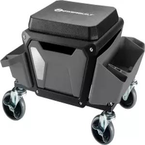 4인치 고무 잠금 휠 대형 시트 플랫폼 공구 트레이 및 서랍 330파운드가 장착된 파워빌드 롤링 워크시트