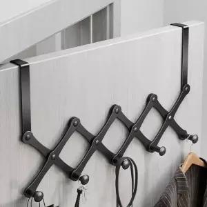 자바라 퀸하우스 도어후크 블랙 방문행거 5구 (WFHJDOL)