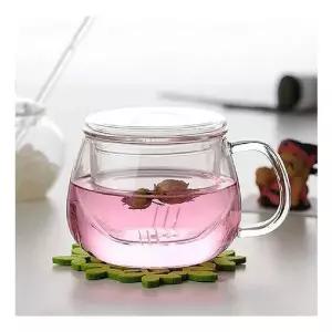 [룽스]티머그 홍차잔 차우리기 티컵 유리찻잔 티잔 차컵