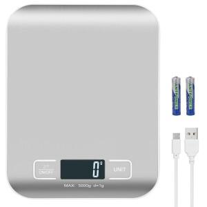 10/5Kg 주방 디지털 저울 Usb/배터리 충전 디지털 스마트 밸런스 LCD 미니 정밀 무게 음식 요리