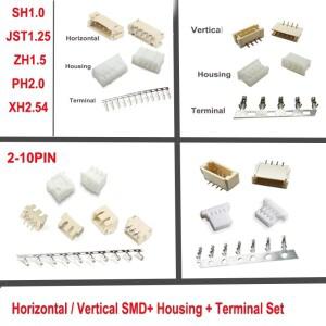 수직 수평 SMD 헤더  하우징  터미널 세트 커넥터  10 1.0mm  2.54mm 피치 SH  JST  ZH  PH  XH