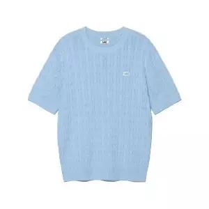 [LEE]케이블 반팔 니트 스카이 블루 LE2502KT03SB 699787