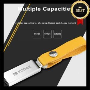 코닥 USB 2.0 플래시 드라이브 128GB 64GB 펜 방수 미니 메모리 스틱 가죽 메탈 U 디스크