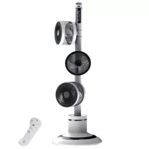 스탠드 선풍기 거실 타워형 사무실 저소음 3구 업소용 서큘레이터 헬스장 회전