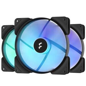 프랙탈 디자인 측면 14 RGB 블랙 4핀PWM 3팩 PC 케이스 팬 14cm 데이지 체인 FD-F-AS1-1407 FN1515