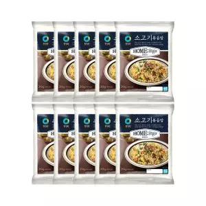 청정원 호밍스 소고기볶음밥 210g 10개 탕비실 캠핑 야식 간편식 혼밥