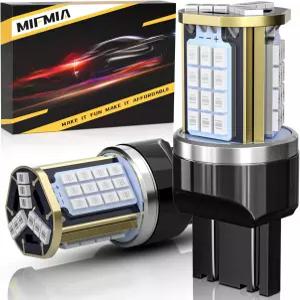 브레이크 라이트용 MIFMIA 7443 LED 전구 빨간색 500 더 밝은 7440 7441 7444 7443R T20 W21W 고출력