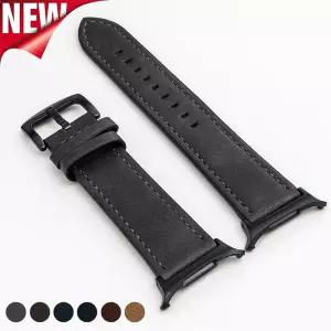 삼성 갤럭시 워치용 가죽 스트랩 갤럭시 워치 7 울트라 47mm 손목 밴드 팔찌 갭 없음 퀵 비즈니스 밴드