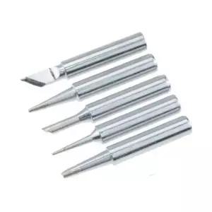 인두 팁 세트 전자 구리 액세서리 납땜 인두 팁 땜납 납땜용 땜질 실버 공구 도구