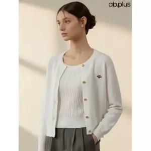 [ab.plus/신상] 꽈배기 반팔 니트 라운드 가디건 세트 (LSZ4MYA1A)