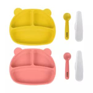 베베락 엘파 아기 이유식 시작 준비물 흡착 식판 2개 BNA