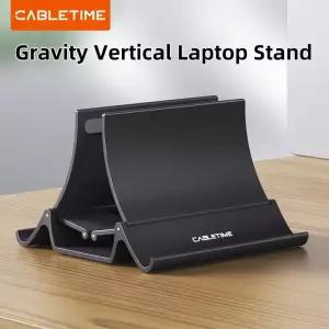 노트북거치대 스탠드 CABLETIME 수직 노트북 데스크탑 중력 홀더 Surface HP Dell MacBook Pro Air iPad 태