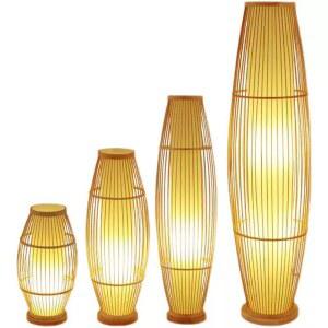 조명 플러그 대금 대나무 레트로 무드등 사이즈 스몰 침실 전통 우드 라탄 거실 램프 스탠드