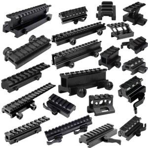 3구 신상 21mm FENTUK 레드 피카티니레일 8 키높이 조절 어댑터 나빌라 카드 불가 스코프 라이플 슬롯 표준골