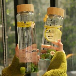 이중 텀블러 대용량 마시는 차우리기 물시계 분리 차망 내열유리 유리컵 1 거름망 티워터 유리 700ml