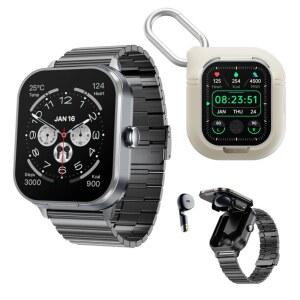 D8PRO 스마트 워치 2-in-1 NFC BT5.3 TWS 이어버드 2 in1