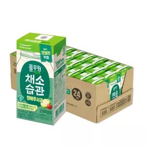 [소비기한 26년 3월] 풀무원녹즙 채소습관 190ml x 24입(2종)