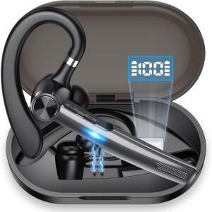 블루투스 헤드셋, ENC 마이크가 장착된 이어폰, 충전 케이스가 포함된 트럭 무선 운전용 핸즈프리