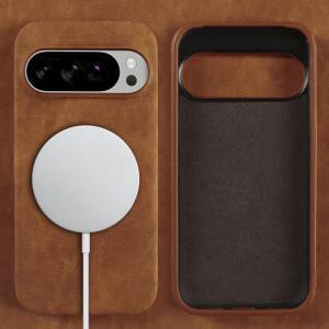 마그세이프 럭셔리 자석 가죽 케이스 구글 픽셀 10 9 프로 XL 8 8A 7 7A 6 6A 풀 프로텍션 충격 방지 커버