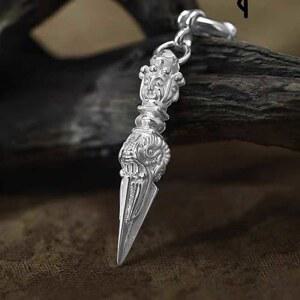 순은 금강저 수호신 펜던트 사주 목걸이 행운 불교용품 소형 티벳