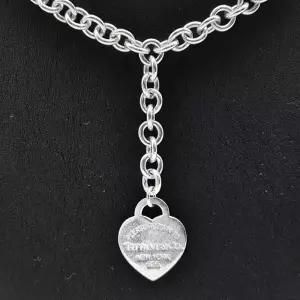 [중고명품] 티파니 리턴투 하트 태그 초커 실버 목걸이 L652621