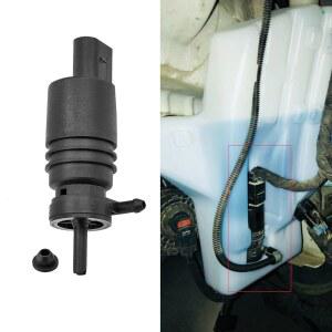 미드드라이버 윈드실드 워셔 펌프, BMW 328i E46 325i M3 X3 X5 Z4 Z8, 메르세데스-벤츠, 아우디 대체 OEM: 67128362154, 67128377612, 1J5955651, 워셔액 펌프 및 그로멧 지원