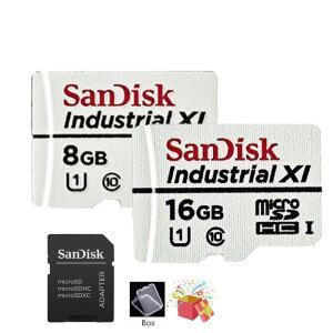 SanDisk 메모리 카드 8GB 16GB C10 U1 TF 산업용 넓은 온도 MLC microSDHC 카드(TF 카드-SD 어댑터 포함)