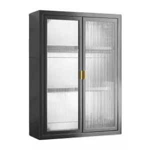 모루유리욕실장 그릇 벽걸이 화장실 상부장