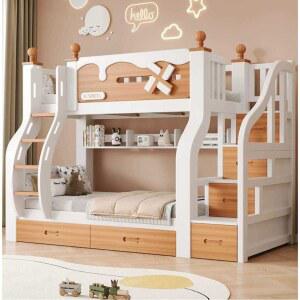 복층 침대 원목 분리형 철제 싱글 가드 이층침대 멀티 성인용 수면캡슐 200X60